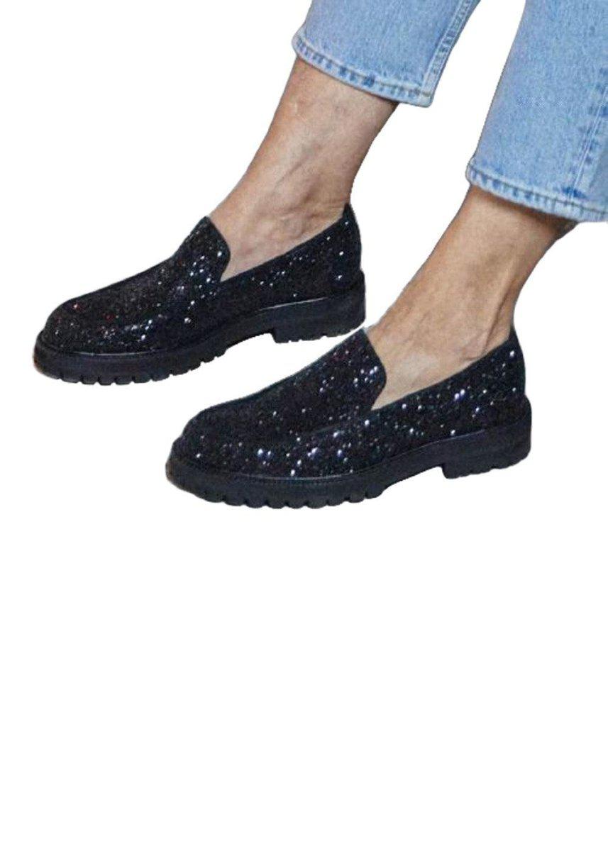 Loafer Glitter - Glitter/Black Shoes841_1636-202_Glitter/Black_365714408493610- Butler Loftet