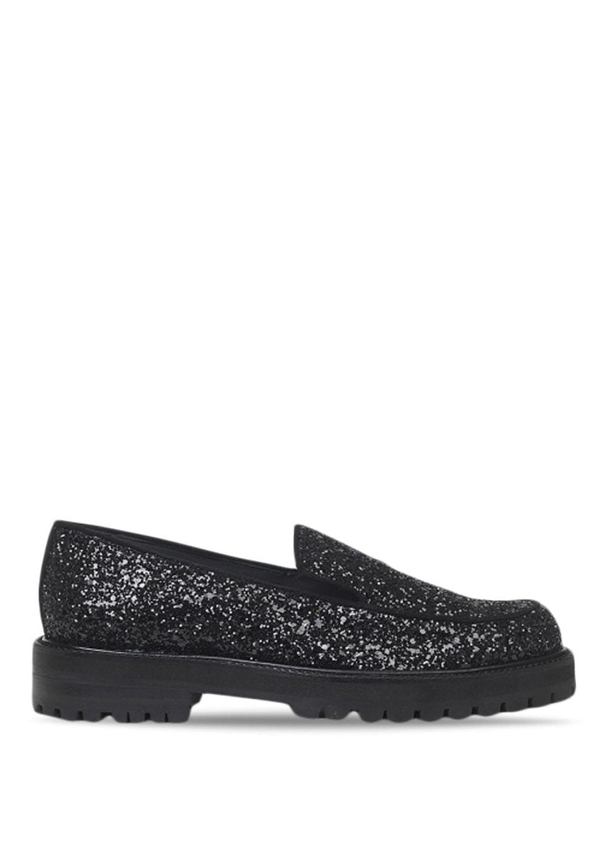 Angulus' Loafer Glitter - Glitter/Black. Køb loafers her.