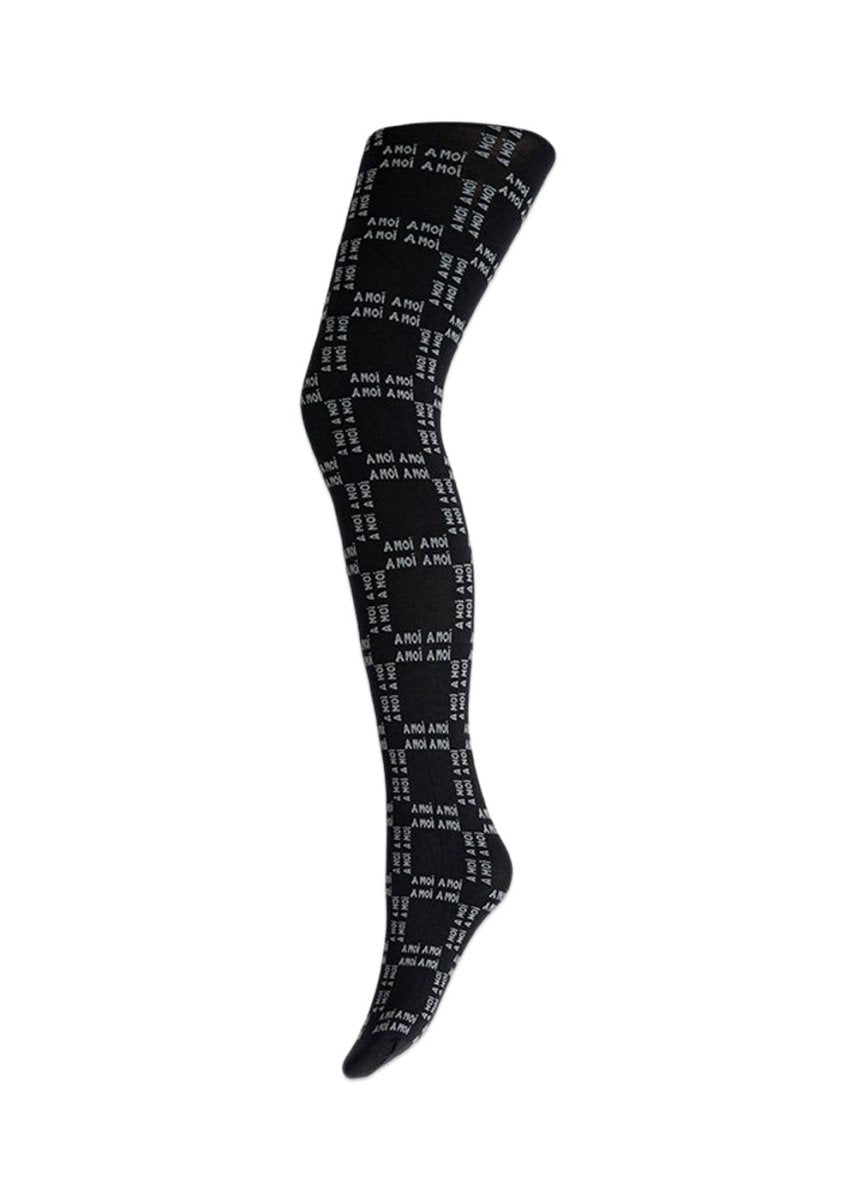A MOI's Logo tights - Black. Køb socks/stockings her.