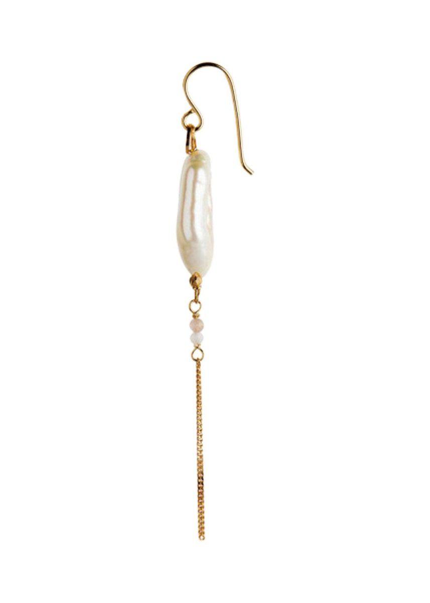 Long Baroque Pearl Earring Pea - Gold Jewellery704_1268_GOLD_SINGLE5712778018389- Butler Loftet