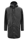 Rains' Long Jacket - Black. Køb regnjakker her.