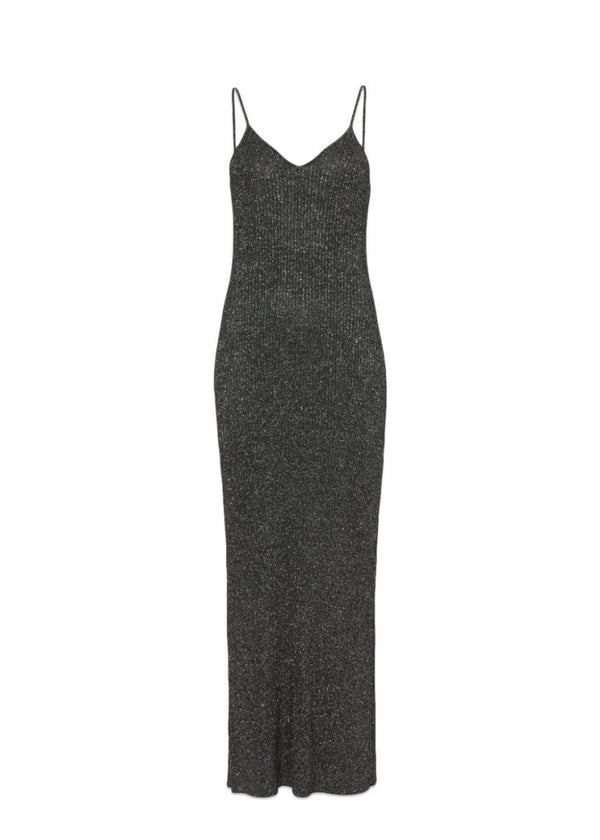 Proenza Schoulers Lurex Maxi Dress - Black/Silver. Køb kjoler her.