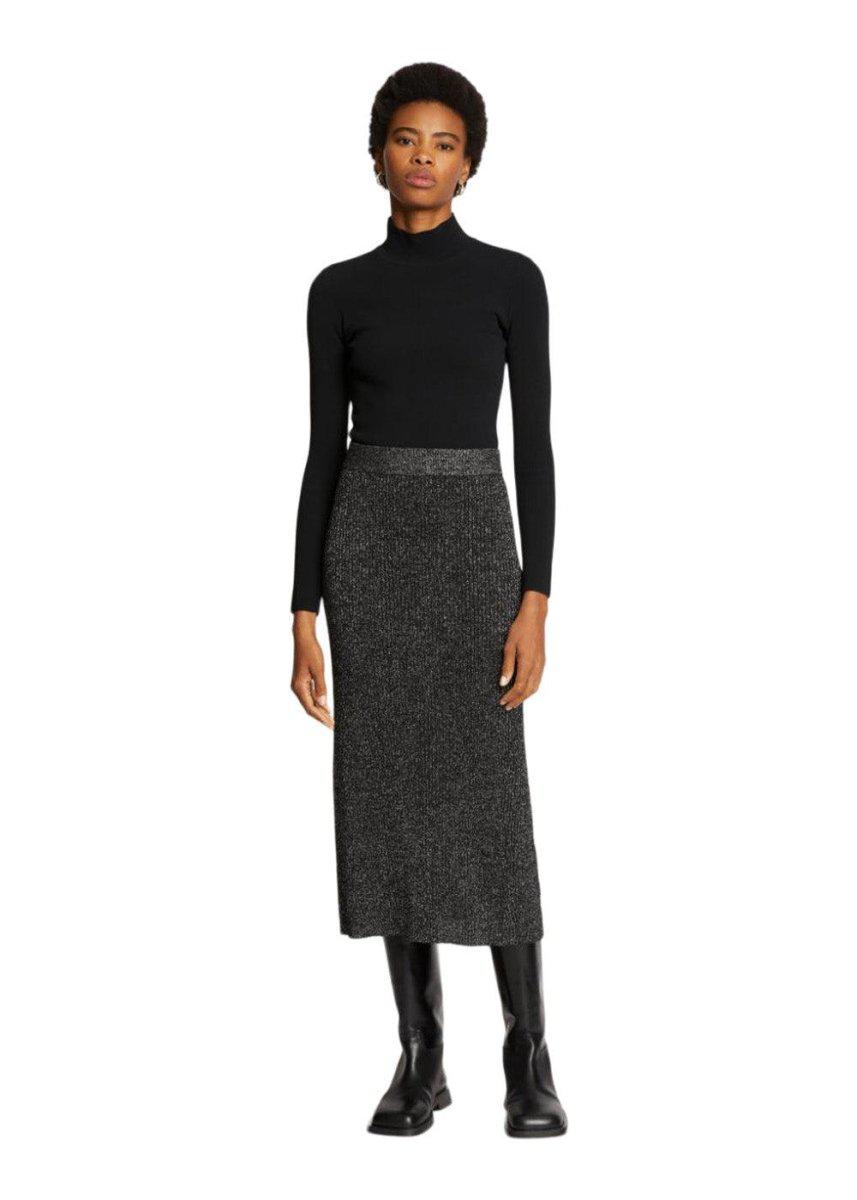 Lurex Maxi Skirt - Black/Silver Skirts842_WL2247836_BLACK/SILVER_XS888209510755- Butler Loftet