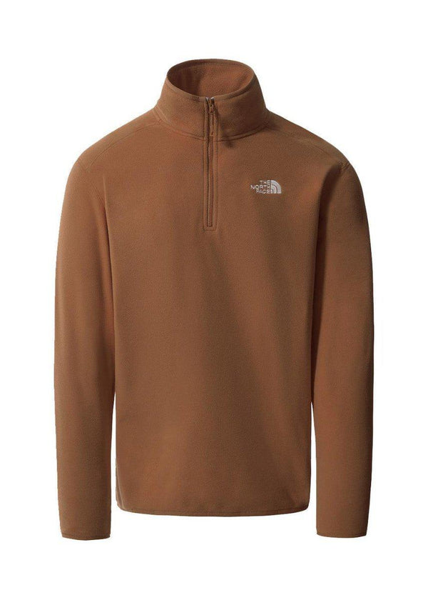 The North Faces M 100 GLACIER 1/4 ZIP - EU - Pinecone Brown. Køb fleece her.