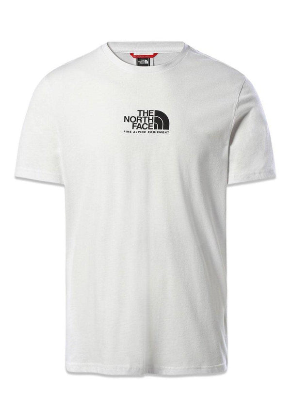 The North Faces M S/S FINE ALPINE EQUIPMENT - Tnf White/Tnf Black. Køb t-shirts her.