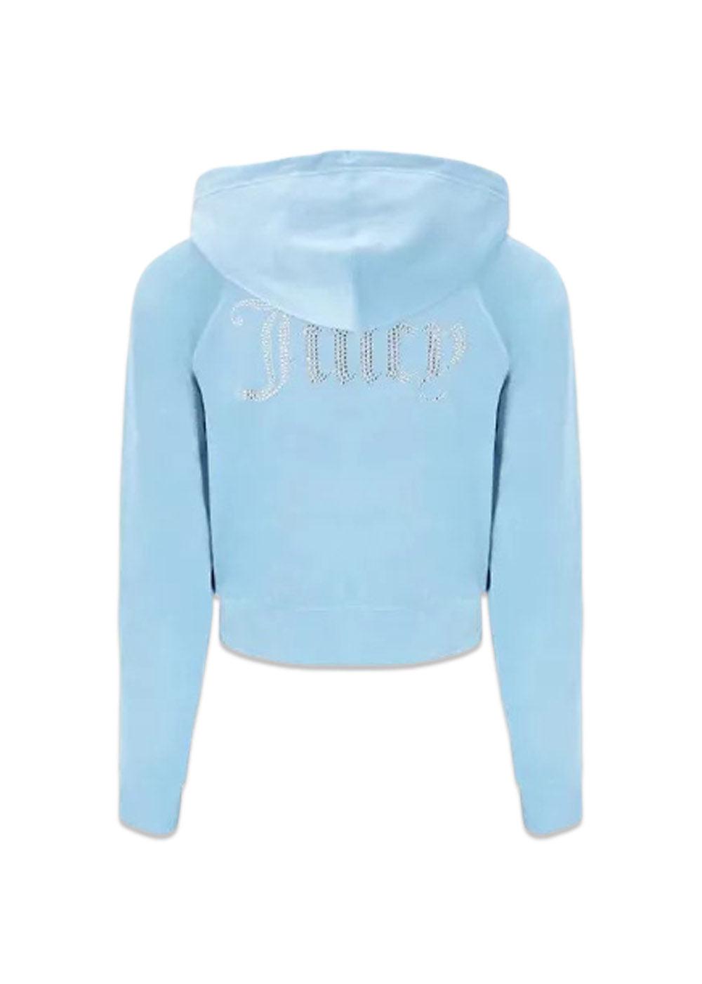 Madison classic velour hoodie - Nantucket Breeze