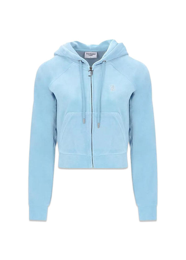 Juicy Coutures Madison classic velour hoodie - Nantucket Breeze. Køb hoodies her.