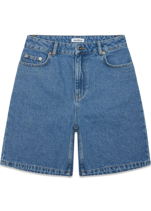 Woodbirds Maggie Stone Shorts - Stone Blue. Køb shorts her.