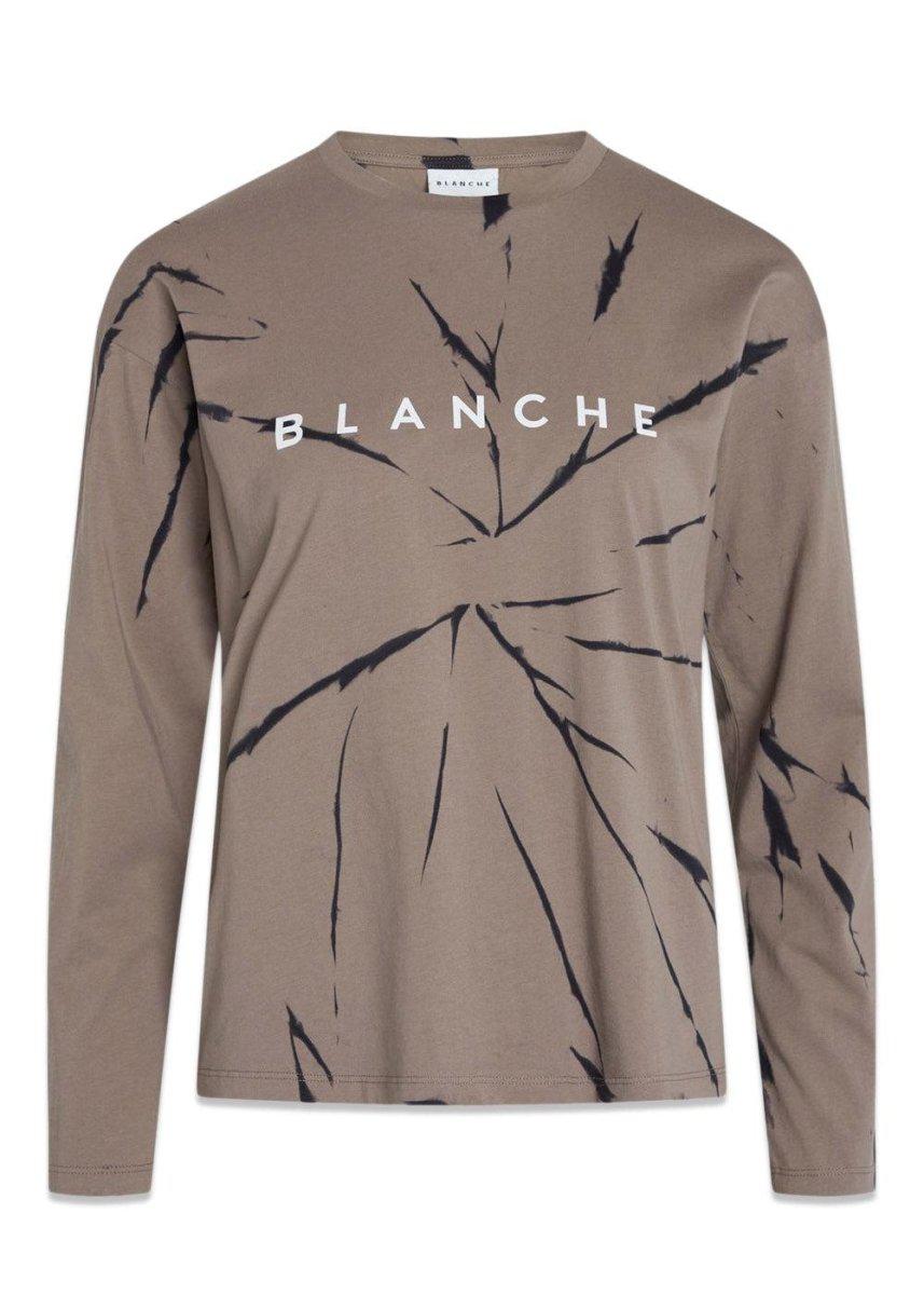 BLANCHE's Main LS Tie Dye LS - Cinder. Køb t-shirts her.