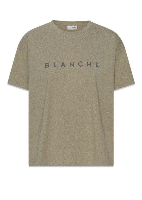 BLANCHE's Main Melange - Gray Green. Køb t-shirts her.