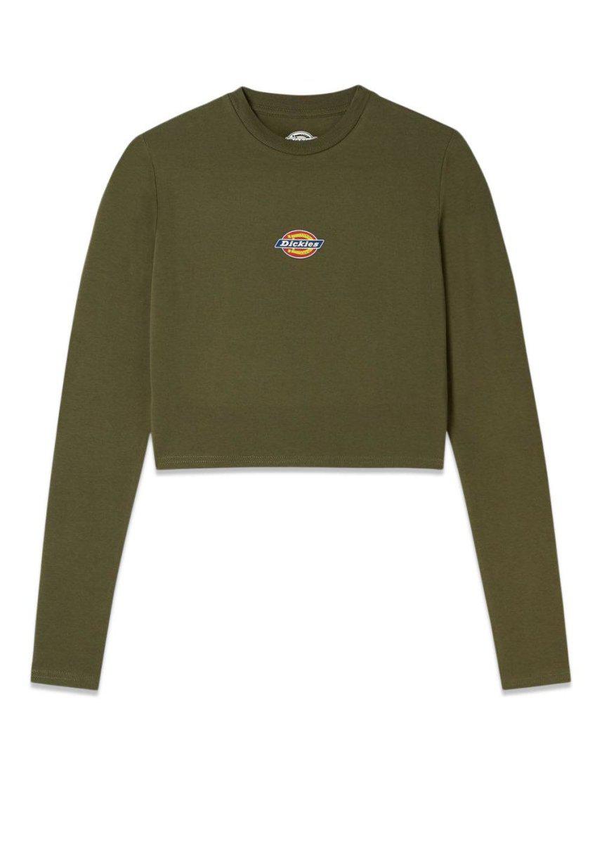 Dickies' Maple Valley Tee LS - Military Green. Køb t-shirts her.