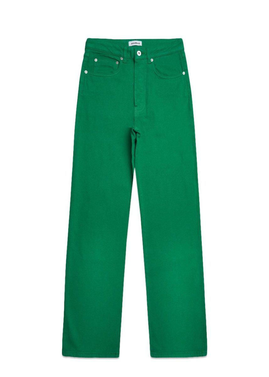 Woodbirds Maria Color Jeans - Green. Køb jeans her.
