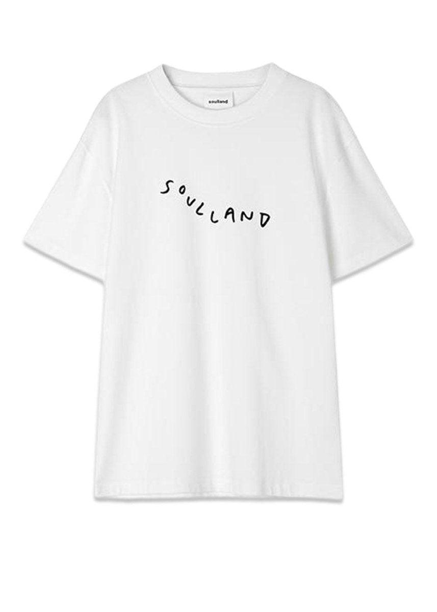 Soullands Marker Logo T-shirt - White. Køb t-shirts her.