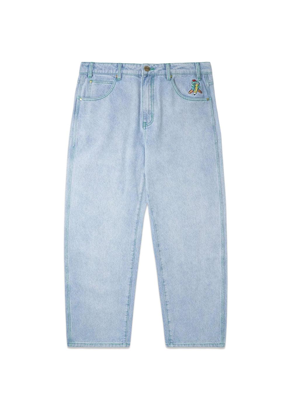 Butter Goods' Martian Denim Jeans - Light Blue. Køb jeans her.