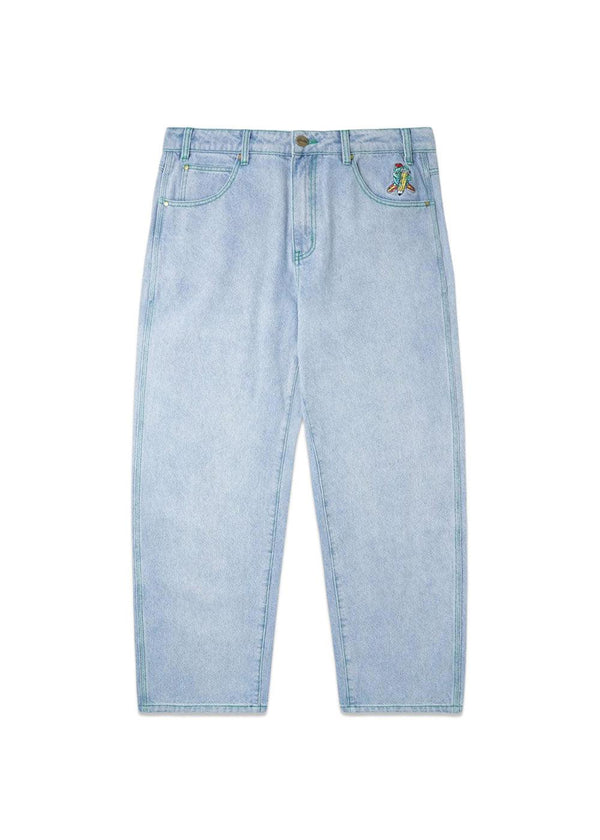 Butter Goods' Martian Denim Jeans - Light Blue. Køb jeans her.