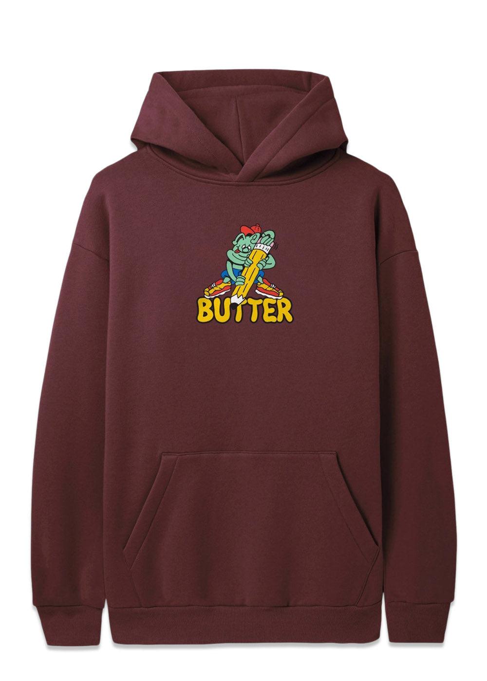 Butter Goods' Martian Pullover Hood - Sangria. Køb hoodies her.