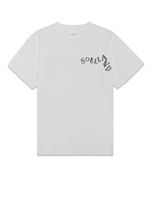 Soullands Metal Letters Logo T-shirt - White. Køb t-shirts her.