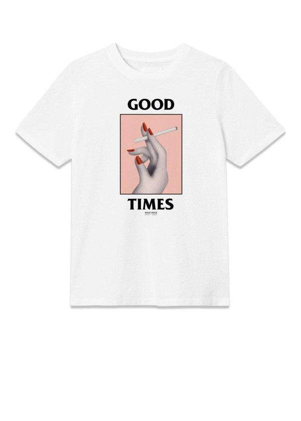 Wood Woods Mia Good Times T-shirt - White. Køb t-shirts her.