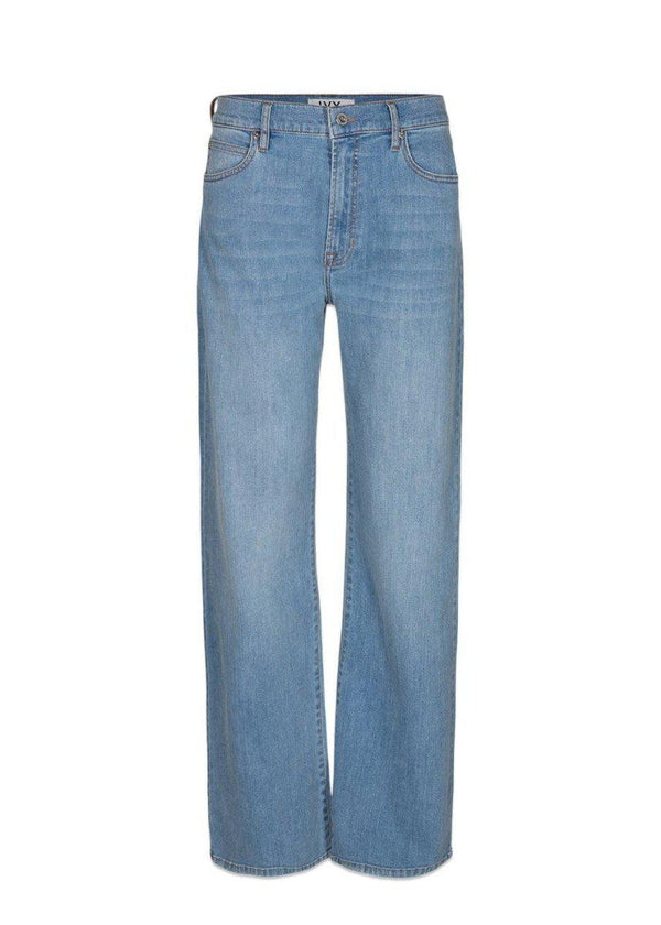 Ivy Copenhagens Mia HW Straight Jeans Wash San - Denim Blue. Køb jeans her.