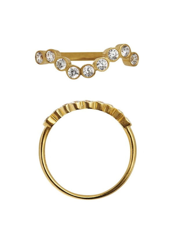 Stine A's Midnight Sparkle Ring Gold-56 - Gold. Køb ringe her.