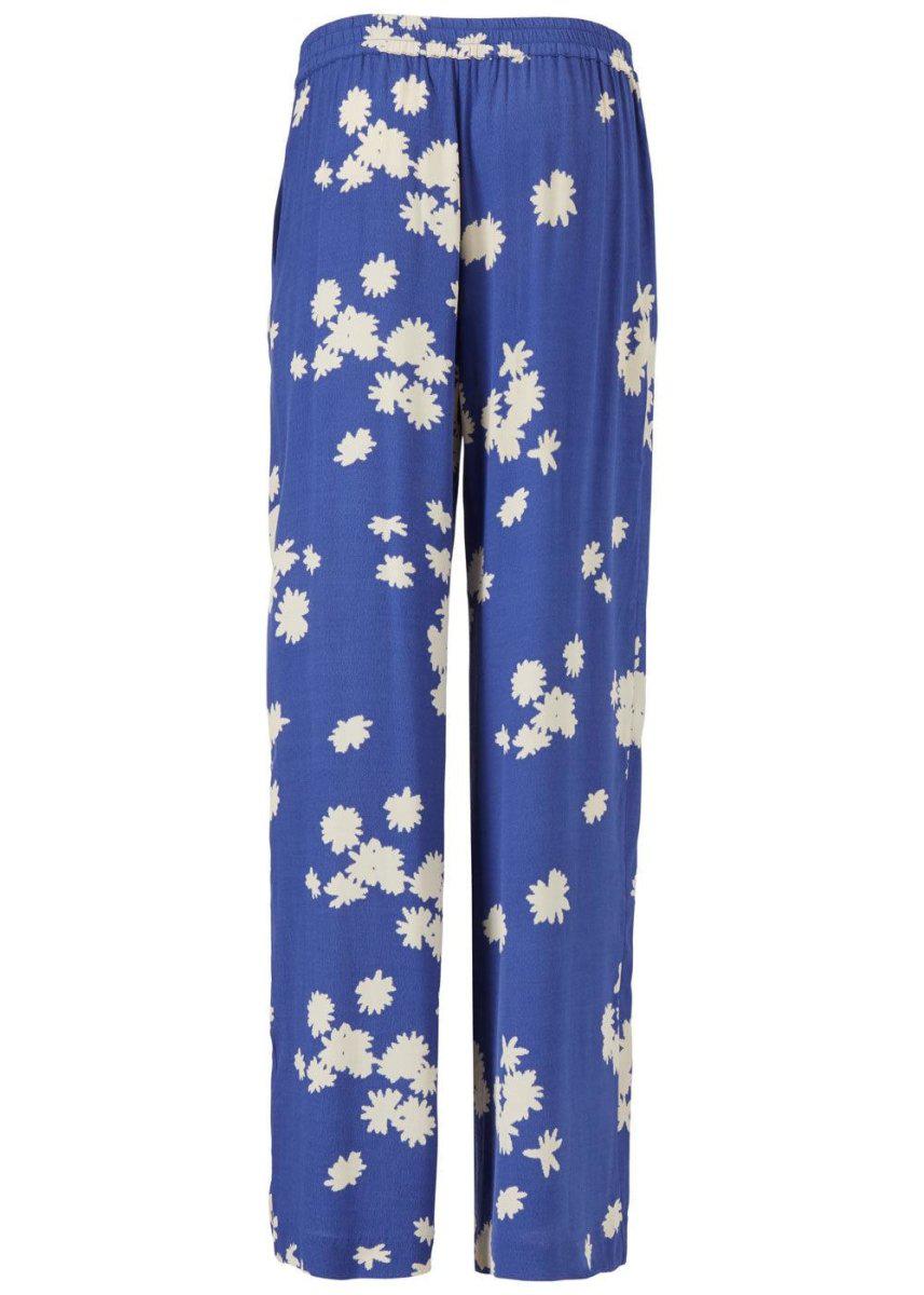 Modströms Mina print pants - Wind Flower Blue. Køb bukser her.