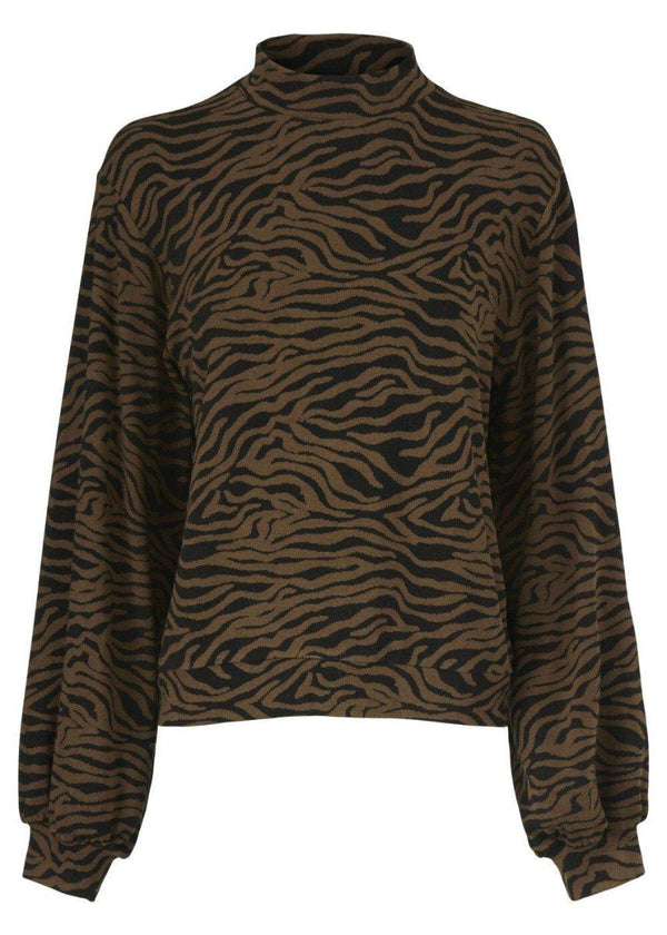 Modströms Ming sweat - Pecan Zebra. Køb sweatshirts her.