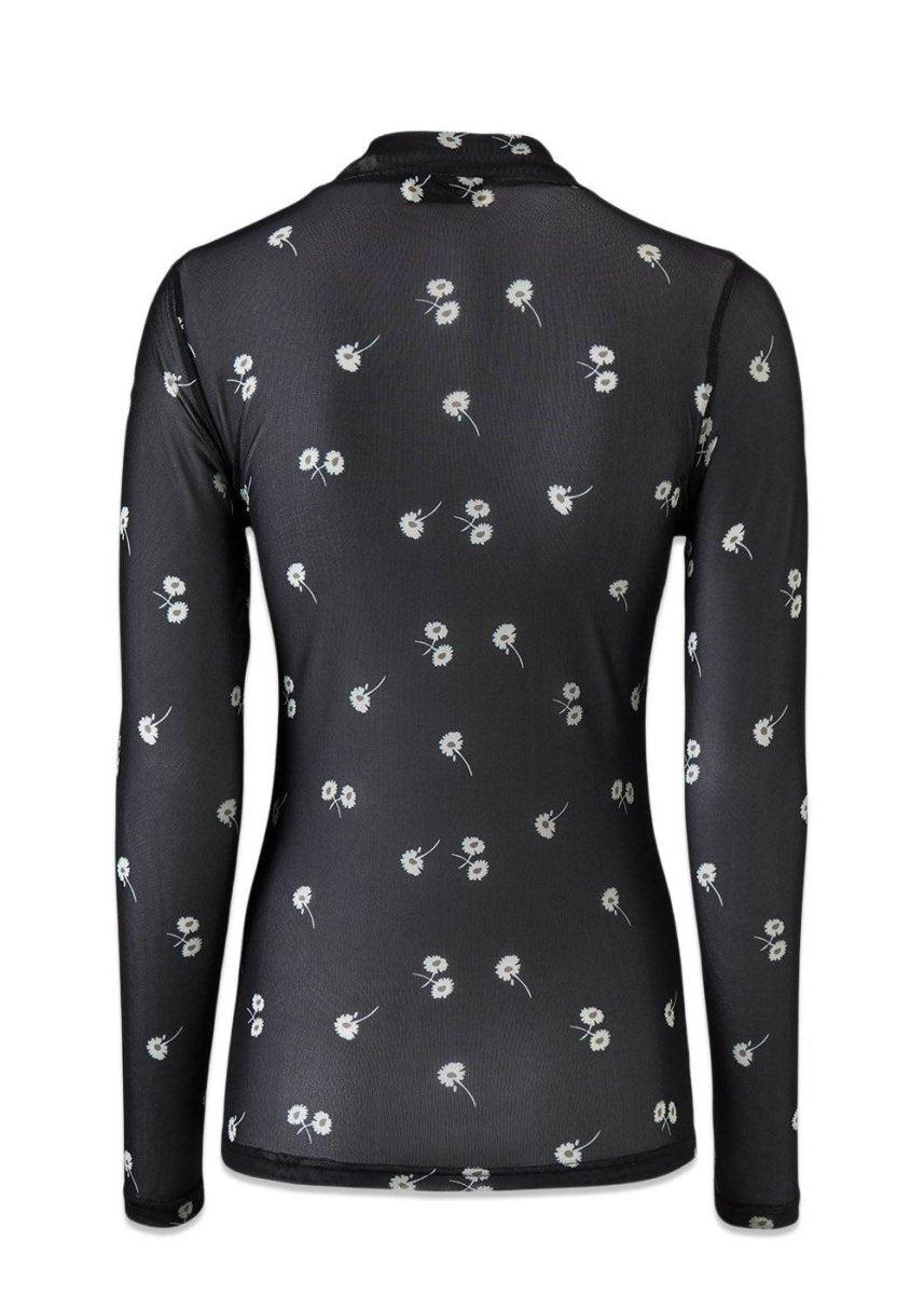 Missy print top - Dark Daisy Top100_55953_DARKDAISY_XS5714980113760- Butler Loftet