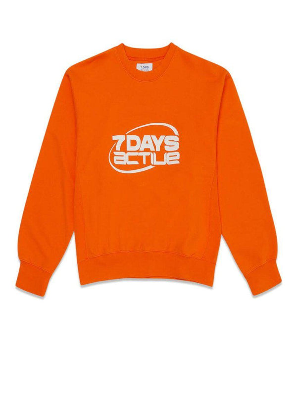 7 Days' Monday Crew neck - Fire Orange. Køb sweatshirts her.