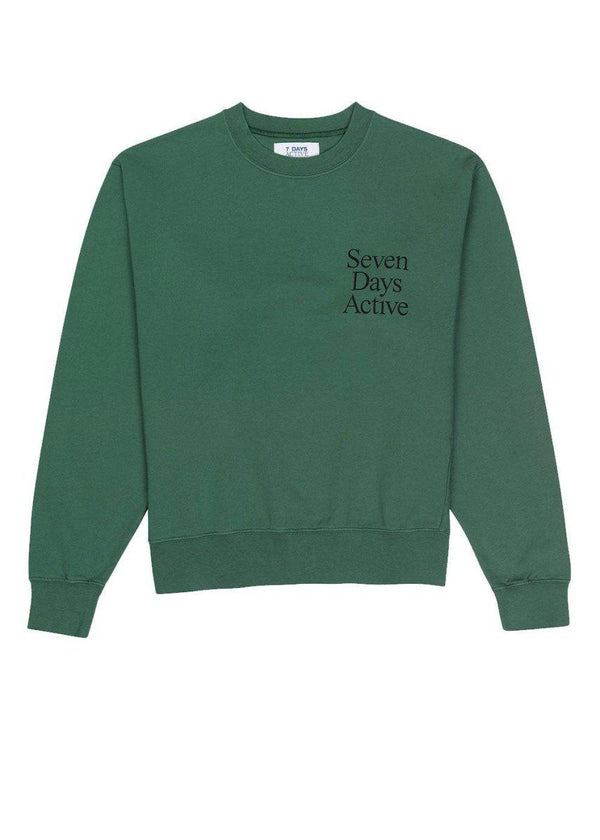 7 Days' Monday crew neck - Duck Green. Køb blouses her.