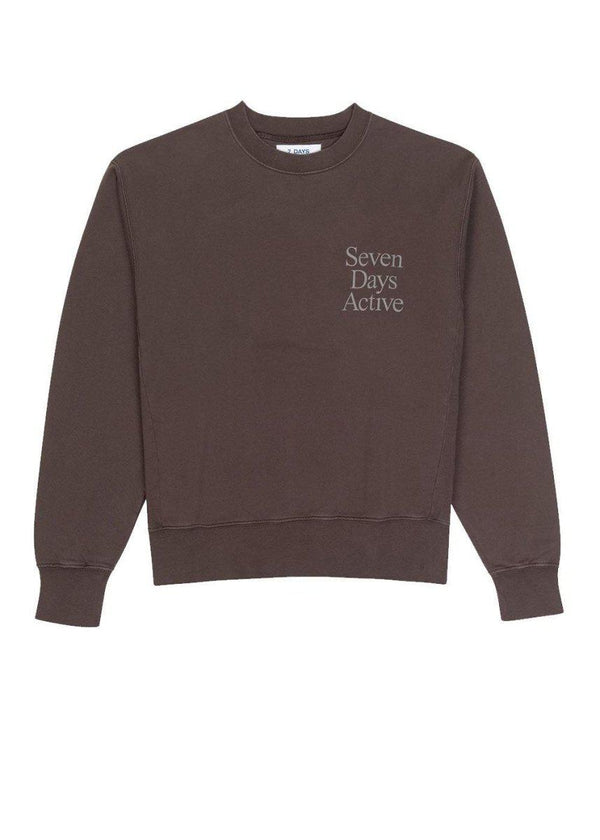 7 Days' Monday crew neck - Mulch Brown. Køb blouses her.