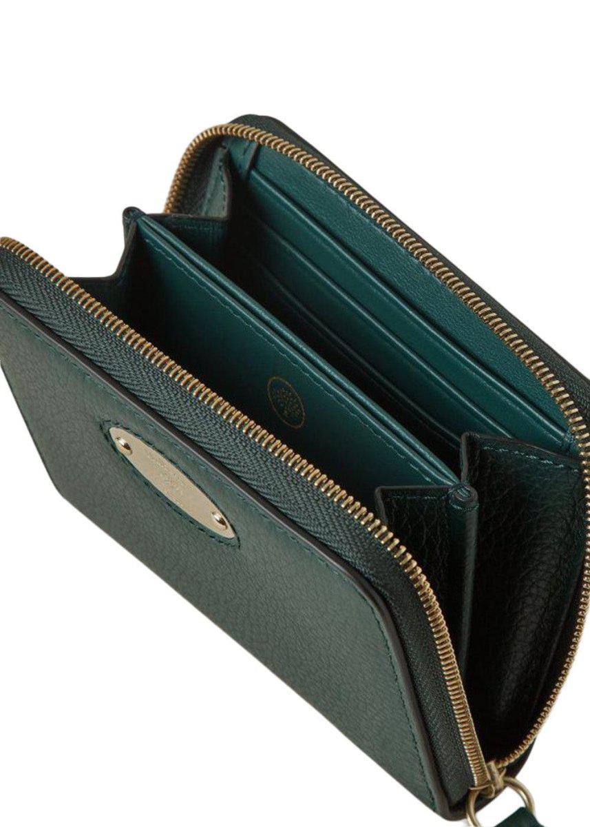 Mulberry Plaque Sml Zip SCG - Mulberry Green Wallet/Purse234_RL5680/205_MULBERRYGREEN_OneSize5054573741902- Butler Loftet