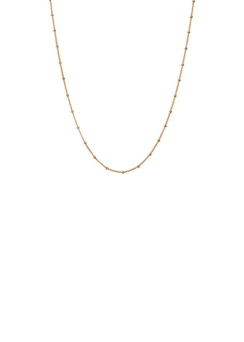 Maanestens Nala Choker Necklace - Sterling Silver (925) Gold Pla. Køb halskæder her.