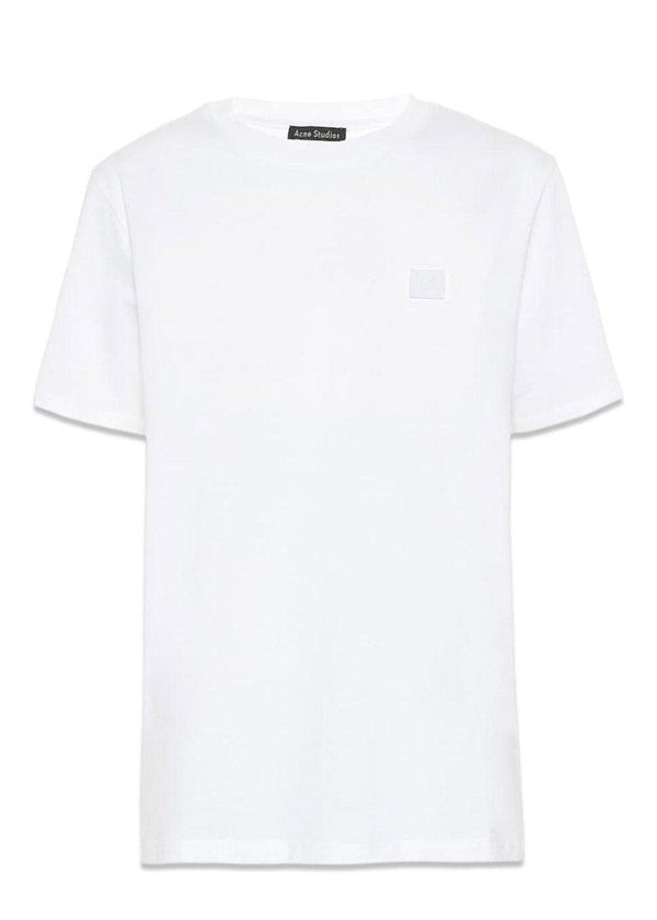 Acne Studios' Nash Face - Optic White. Køb t-shirts her.