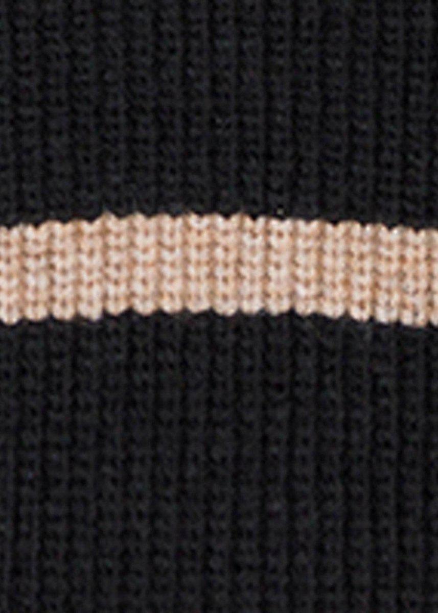 Nevena Stripe Knit Blouse - Black Knitwear812_156101_Black_345711554753520- Butler Loftet