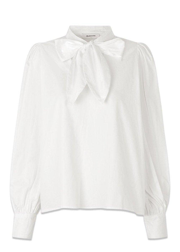 Modströms Nili top - Off White. Køb blouses her.