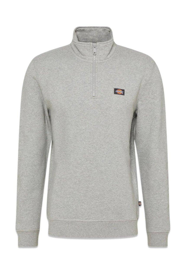 Dickies' OAKPORT QUARTER ZIP - Grey Melange. Køb overtøj her.