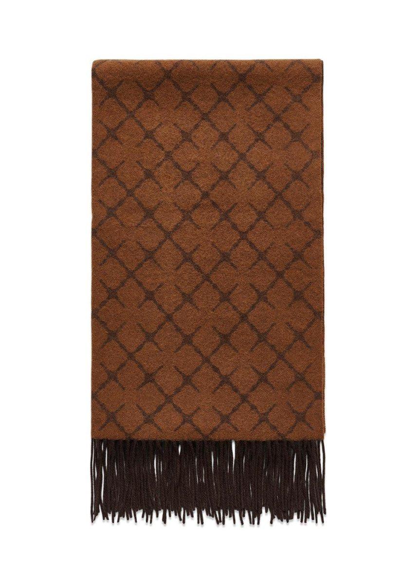 By Malene Birgers ORTEGA. - Dark Tan. Køb scarf her.