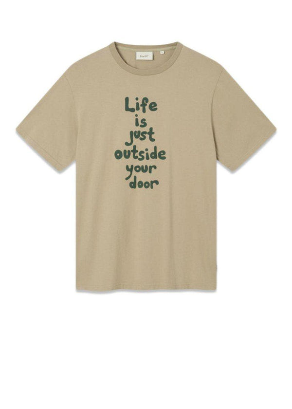 Foréts OUTSIDE T-SHIRT - Khaki/Dark Green. Køb t-shirts her.
