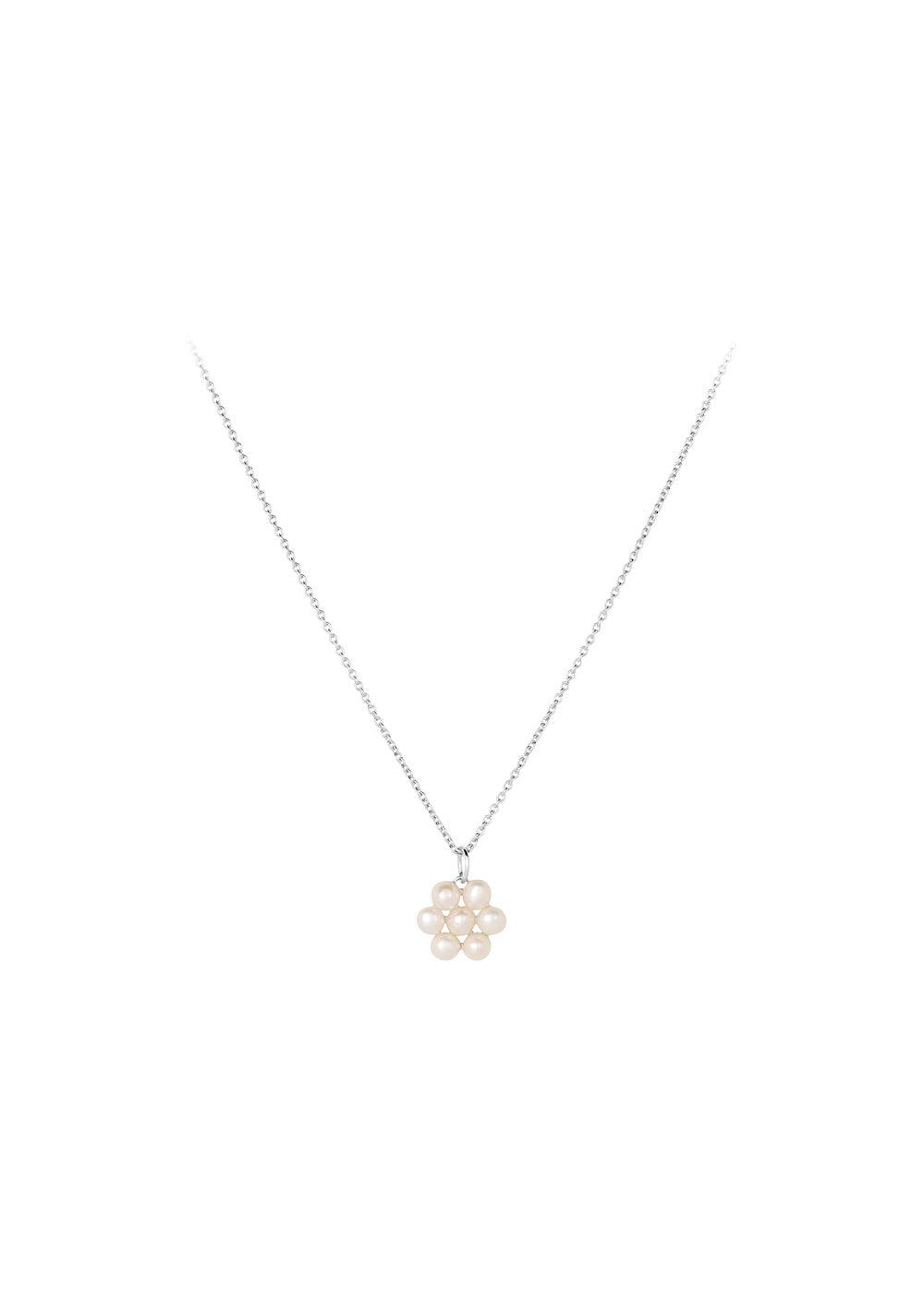 Pernille Corydons Ocean Bloom Necklace Adj. 42-48 cm - Silver. Køb halskæder her.
