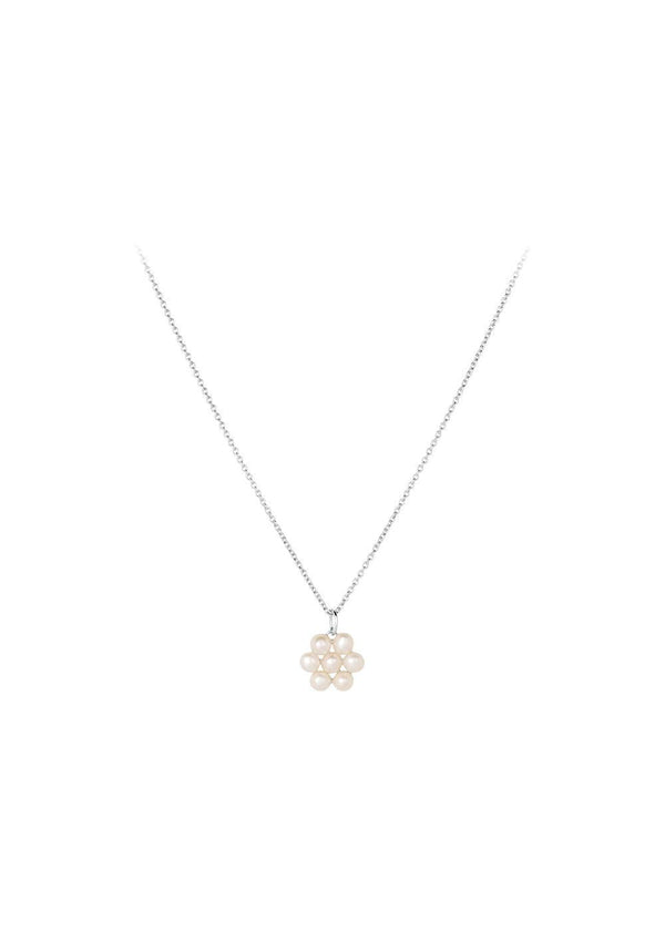 Pernille Corydons Ocean Bloom Necklace Adj. 42-48 cm - Silver. Køb halskæder her.