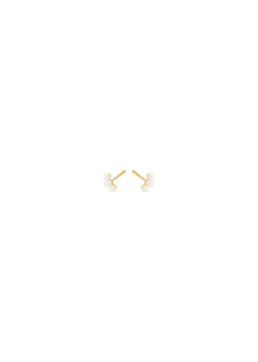 Pernille Corydons Ocean Pearl Earsticks size 6 - Gold. Køb øreringe her.