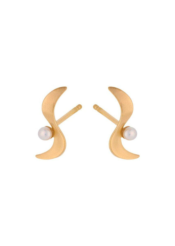 Pernille Corydons Ocean Wave Earsticks - Gold. Køb accessories her.