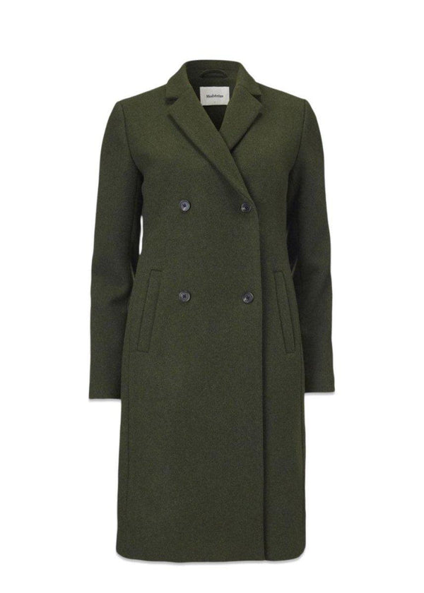 Modströms Odelia coat - Dark Army. Køb frakker her.