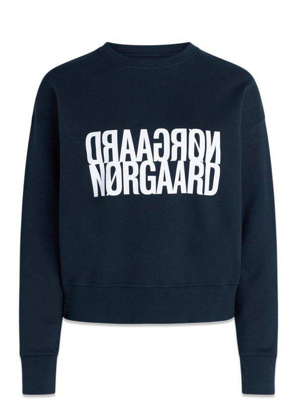 Mads Nørgaards Organic Sweat Tilvina Sweatshi - Sky Captain. Køb sweatshirts her.