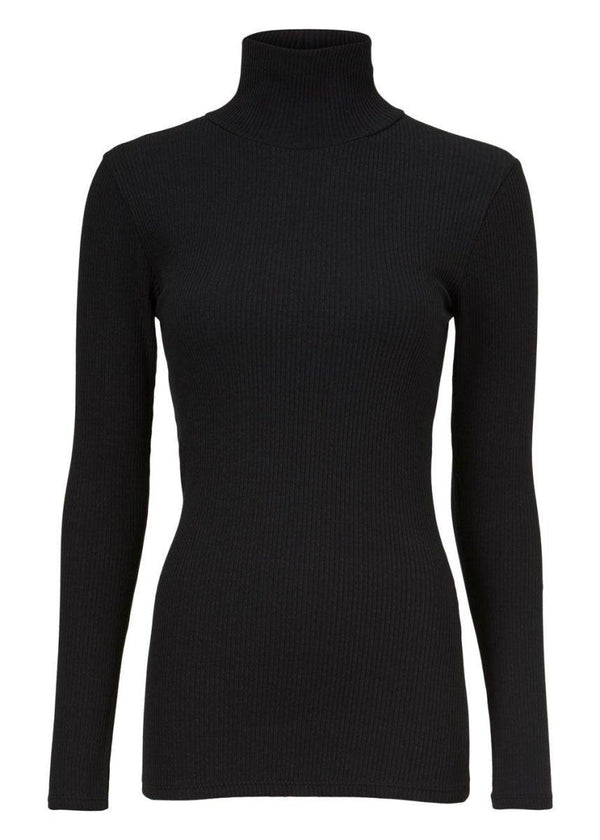 Modströms Orson rollneck - Black. Køb toppe her.