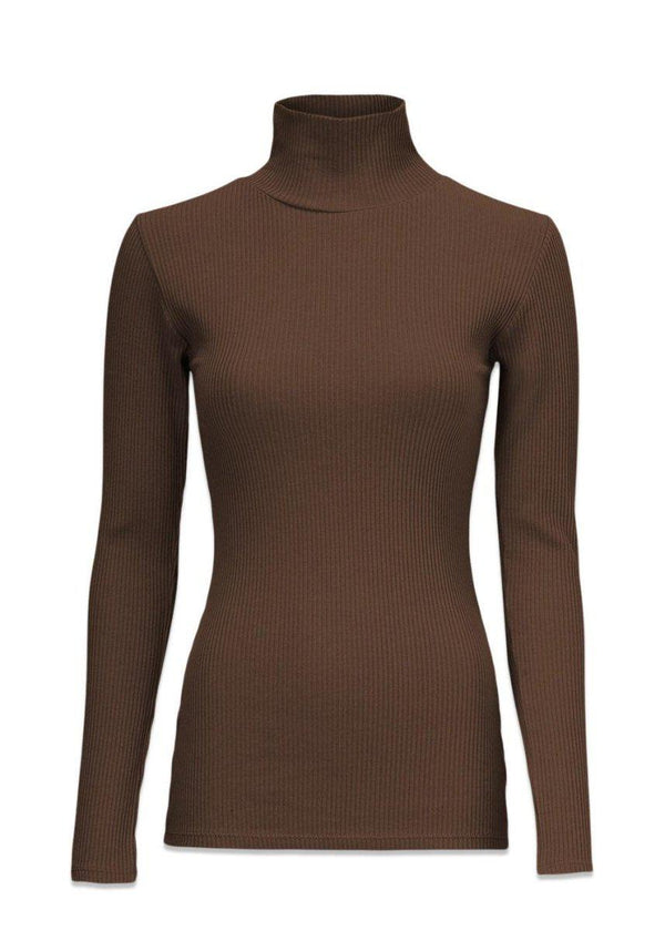 Modströms Orson rollneck - Pecan. Køb toppe her.