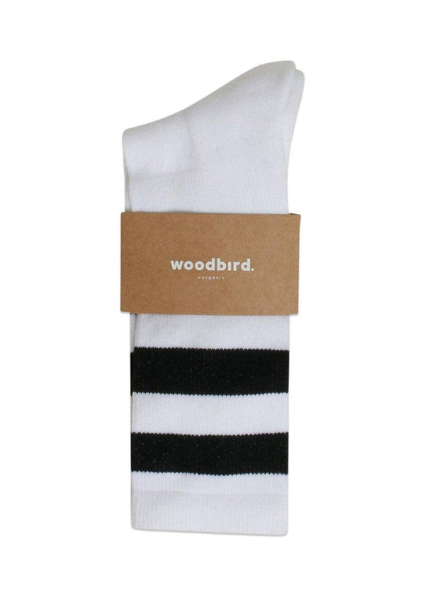 Woodbirds Our Tennis Socks - White-Black. Køb accessories her.
