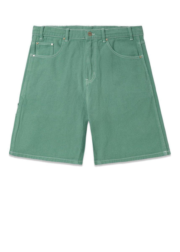 Butter Goods' Overdye denim shorts - Ivy Green. Køb shorts her.