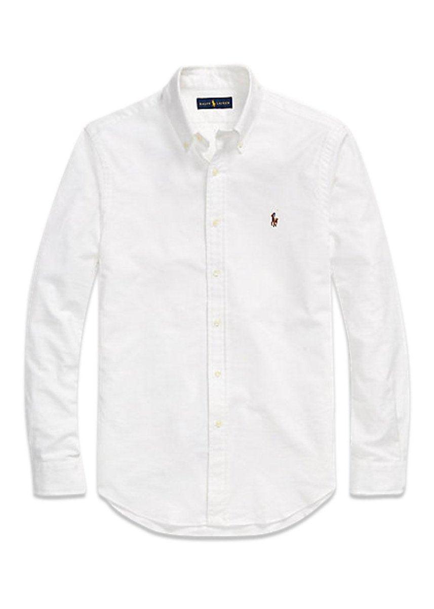 Ralph Laurens Oxford Slim Fit - White. Køb shirts her.