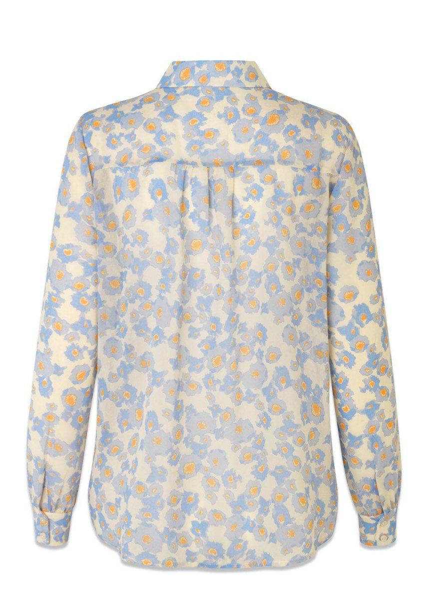 OysterMD print shirt - Aqua Flower Shirts100_56253_AQUAFLOWER_XS5714980148168- Butler Loftet